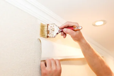 Pose de papier peint à Candas — revêtements muraux et toiles de verre